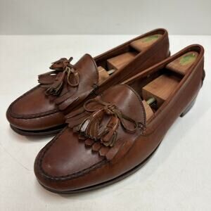 VERY GOOD Rancourt & Co. x Polo Country Kiltie Tassel Loafer Made in USA 13